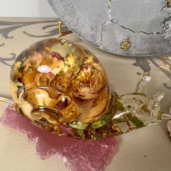 Lampada in resina by CandArt "Lumaca"