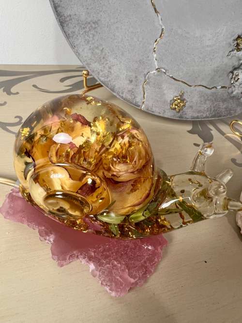 Lampada in resina by CandArt "Lumaca"