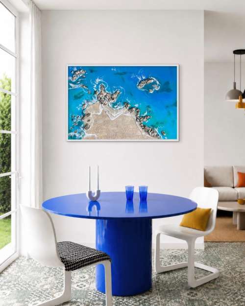 Quadro in resina by CandArt "Isole di luce"