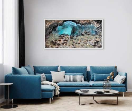 Quadro in resina by CandArt "Luce sommersa"