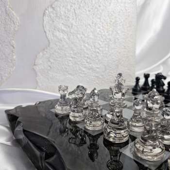 Scacchiera in resina by CandArt "Elegante"